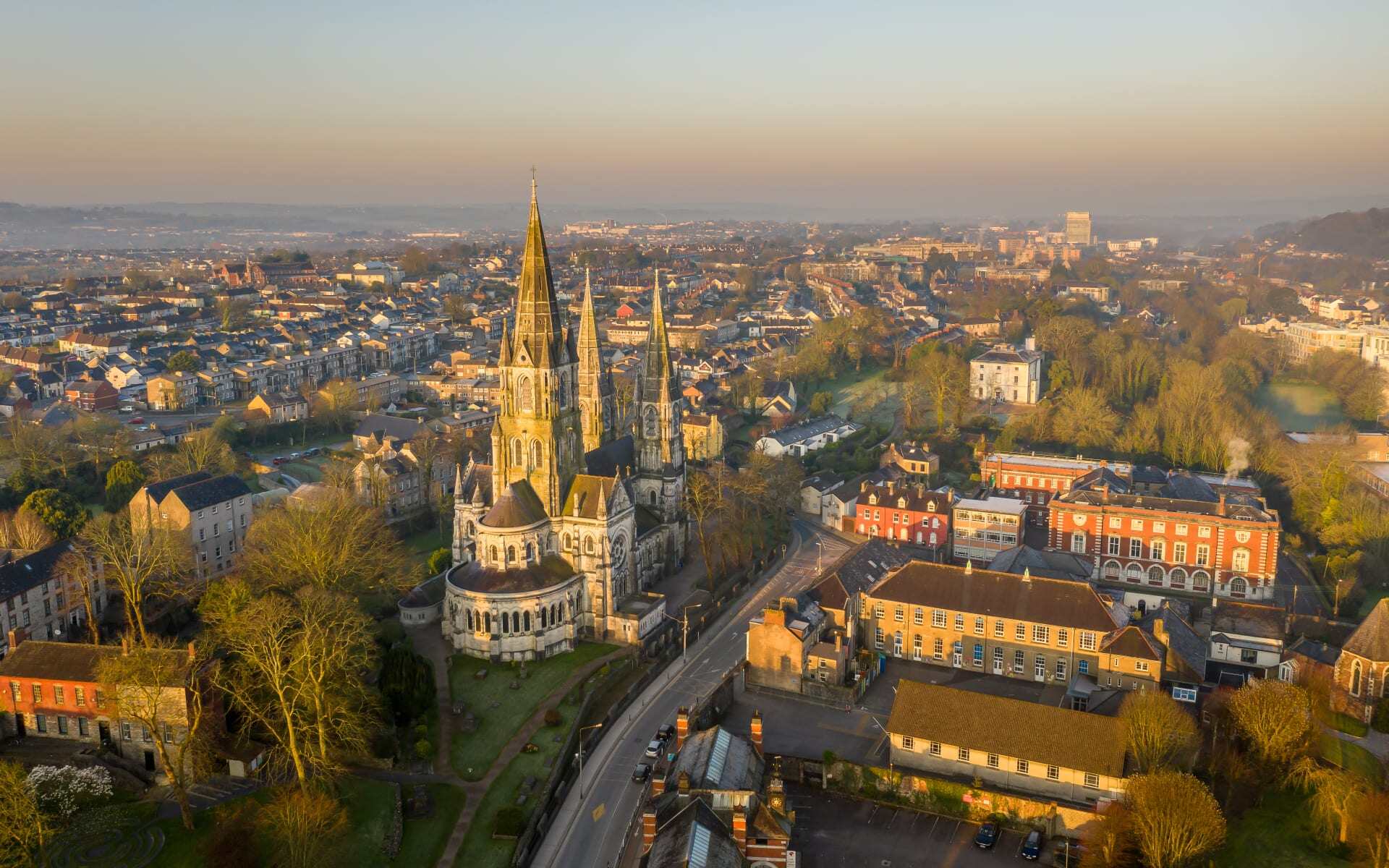 The beautiful view of Cork city centre