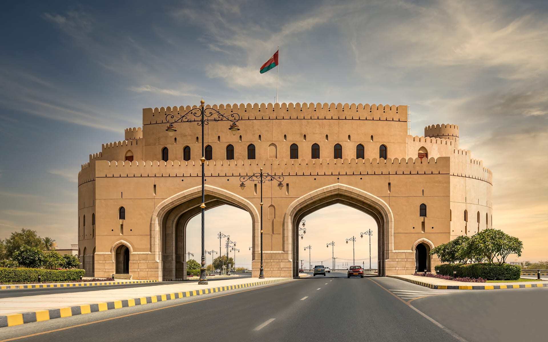 Drive through the beautiful Nizwa gate on your way into the city