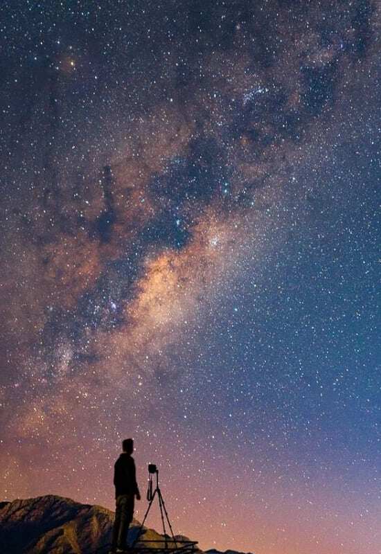 Look up into the starry skies at Pristine Salinas grandes 