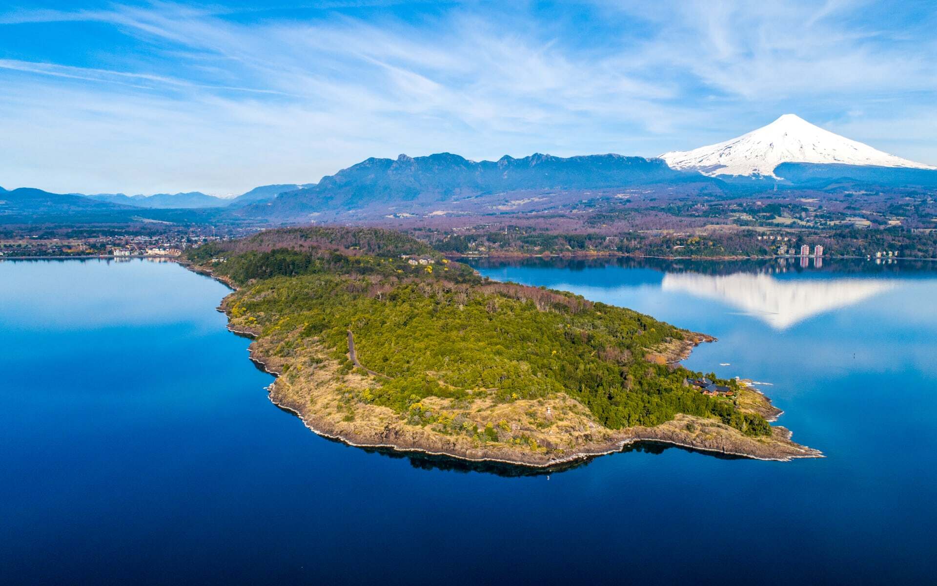 The Pucon peninsula in Chile