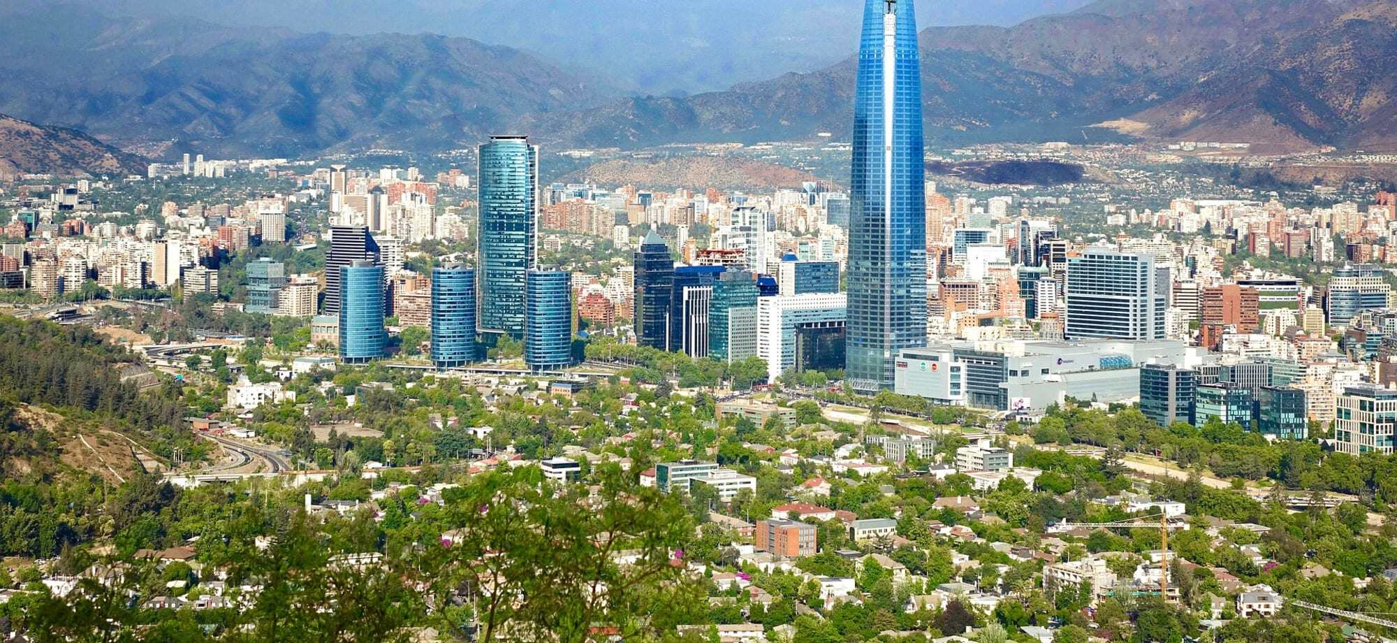 The beautiful city of Santiago 