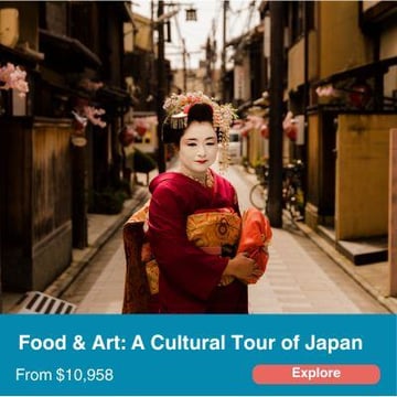 Food & Art Cultural Tour of Japan.