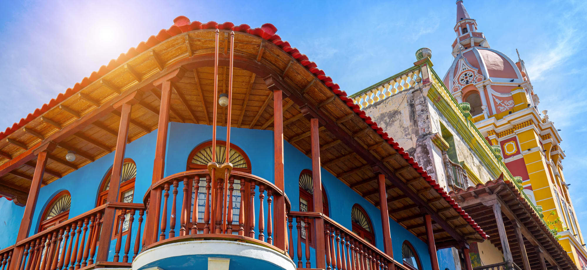 The colourful buildings of Cartagena 