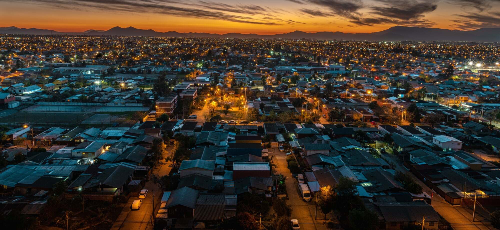 Santiago at night 