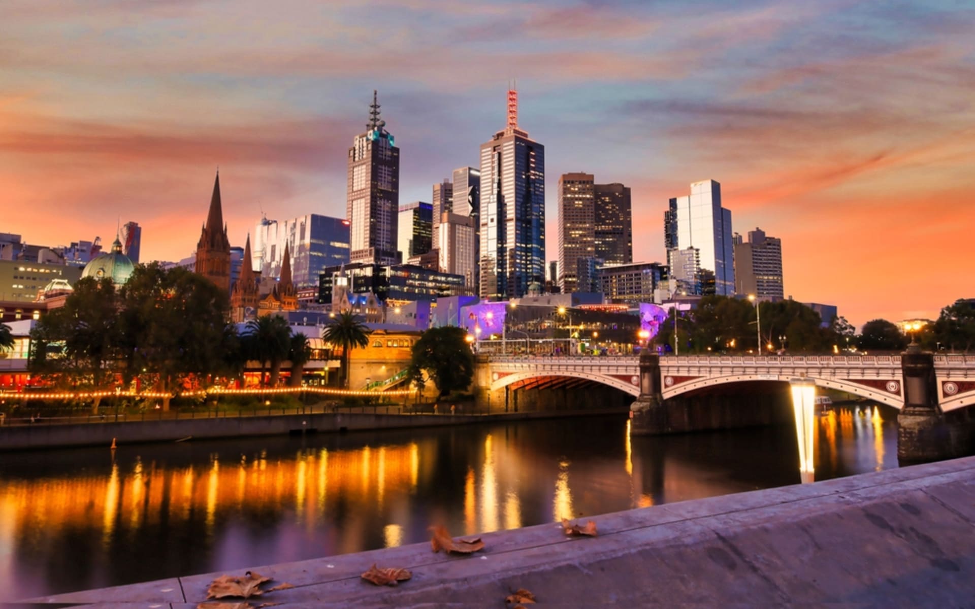 shutterstock_Melbourne_sunsetcity