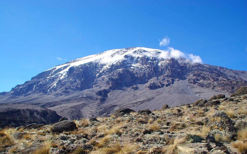 Mount Kilimanjaro Glacier in Tanzania