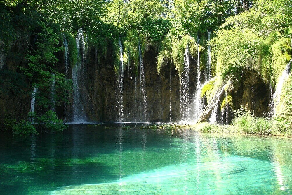 Plitvice Lakes waterfalls in Croatia