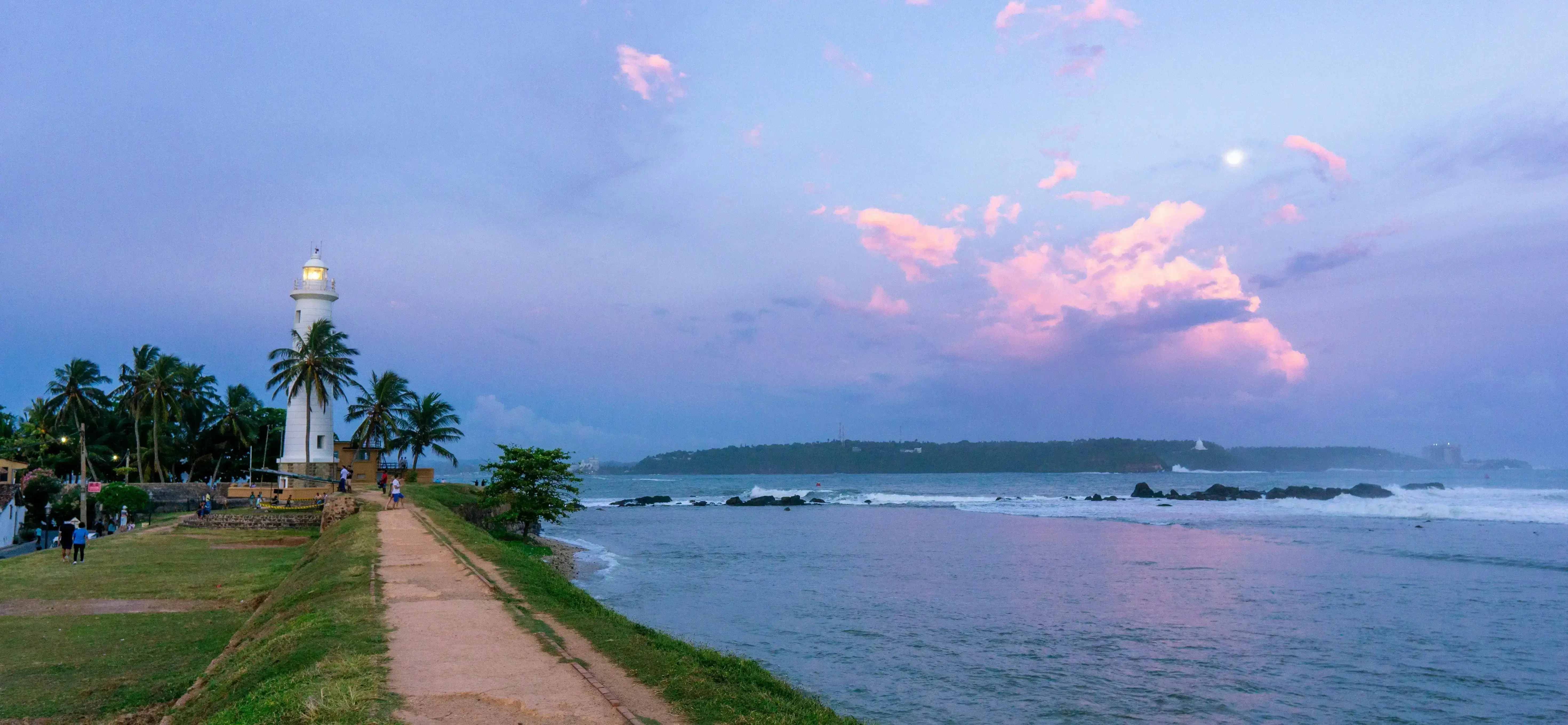 Scenic view of the Galle Lighthouse in Sri Lanka